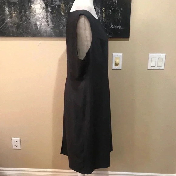Tahari Arthur S Levine Classic Gray Sleeveless Sheath Dress-Size 16 - Picture 4 of 6
